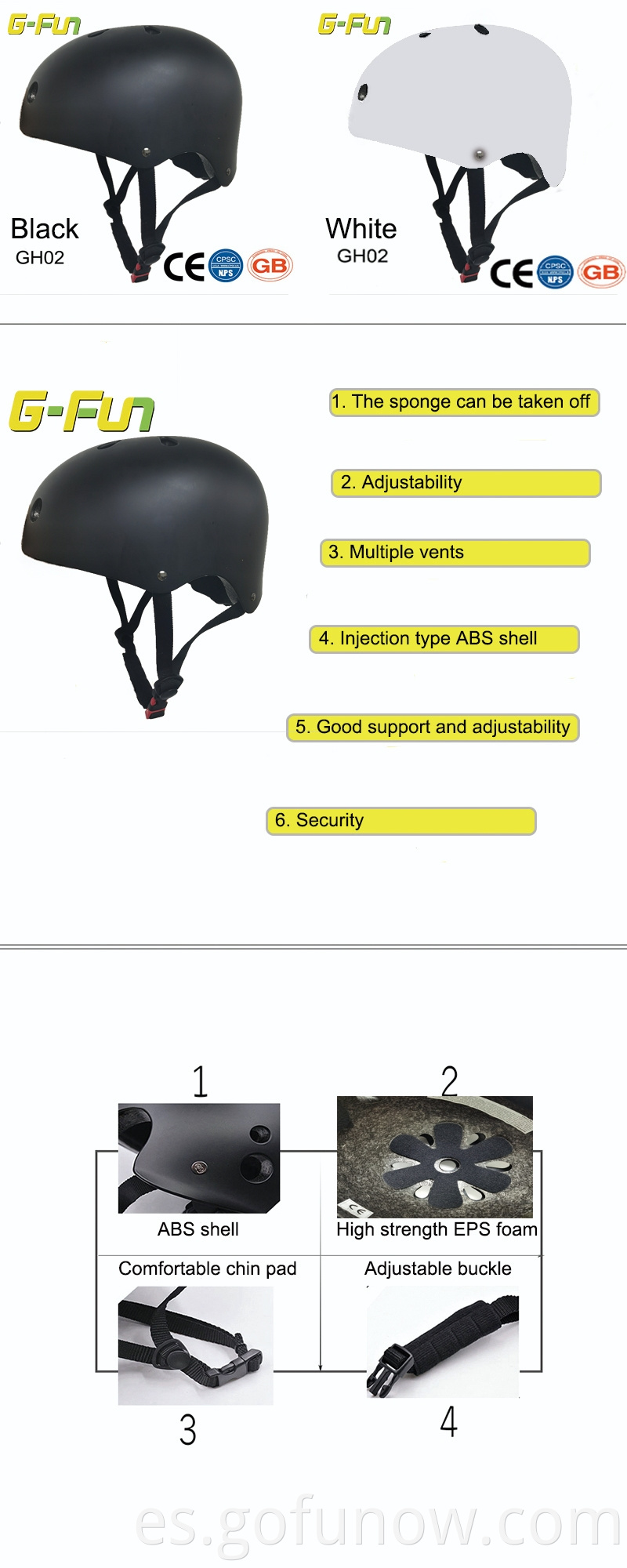 Estilo popular OEM CE CPSC Helmets de skatmets ABS SEGURIDAD Scooter Bike